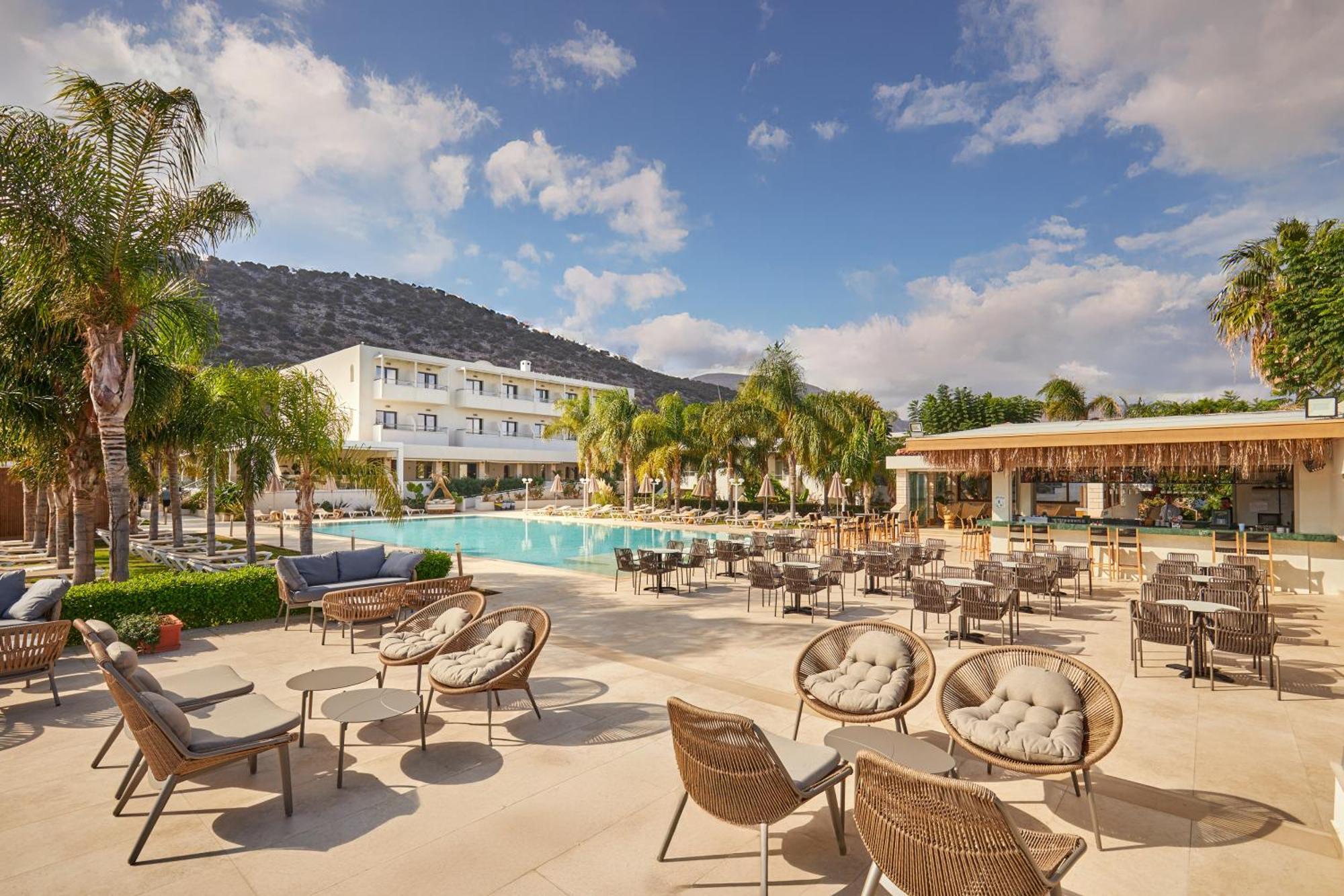 Kyknos Beach Hotel & Bungalows Mália Kültér fotó